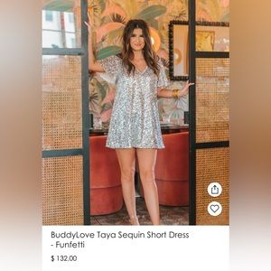 BuddyLove Taya Sequin Short Dress